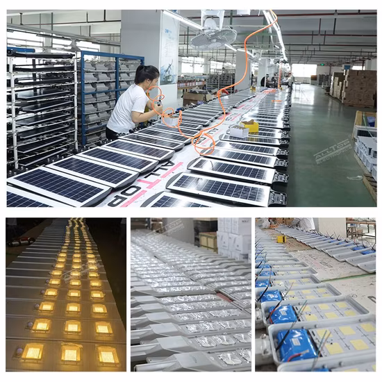 Comercio al por mayor Mejor Precio 100W 150W 200W 250W Cubierta exterior Panel de energía Panel de inundación Sensor de movimiento Carretera Jardín al aire libre LED de pared Luz de calle solar todo en uno